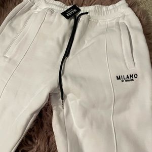 White Milano Sweats